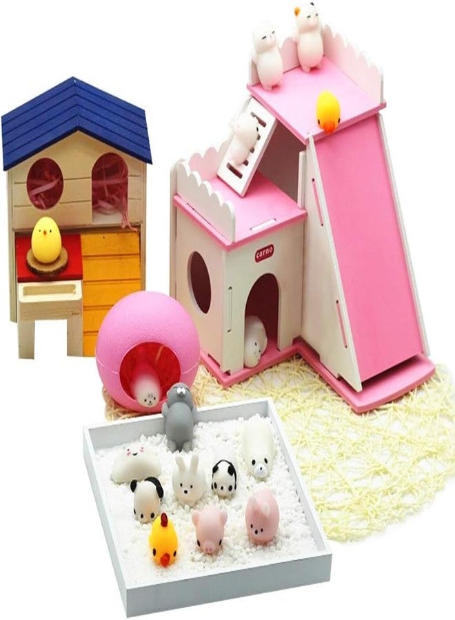 ANAB GI مجموعة ألعاب ANAB GI Squishies، 5 قطع، هدايا حفلات للأطفال، لعبة موتشي إسفنجية، ألعاب صغيرة لطيفة للأطفال، ألعاب موتشي لتخفيف التوتر والقلق، حشوات لسلال عيد الفصح مع صندوق تخزين - Image 3